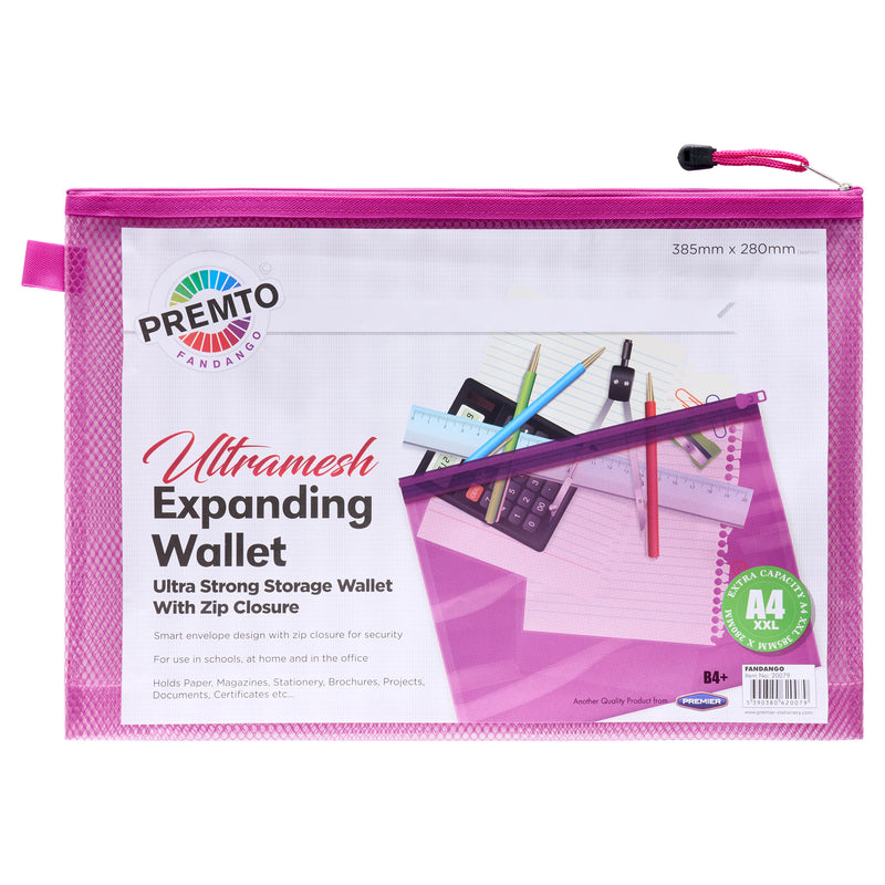 premto-b4-ultramesh-expanding-wallet-with-zip-fandango|Stationerysuperstore.uk