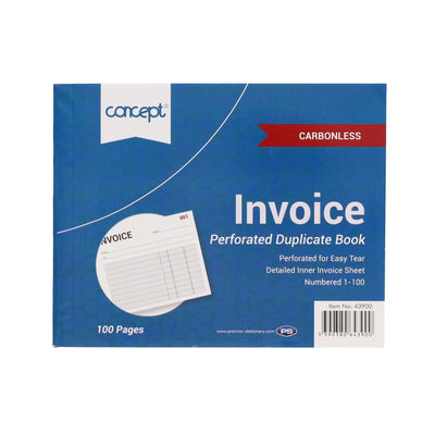 concept-4x5-carbonless-invoice-duplicate-book-100-pages|Stationerysuperstore.uk