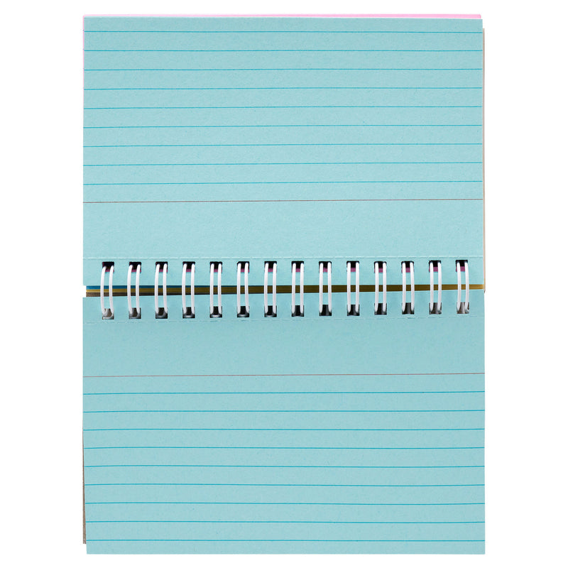 Concept 5x3 Spiral Ruled Index Cards - Colour - 50 Cards-Index Cards & Boxes-Concept|Stationery Superstore UK
