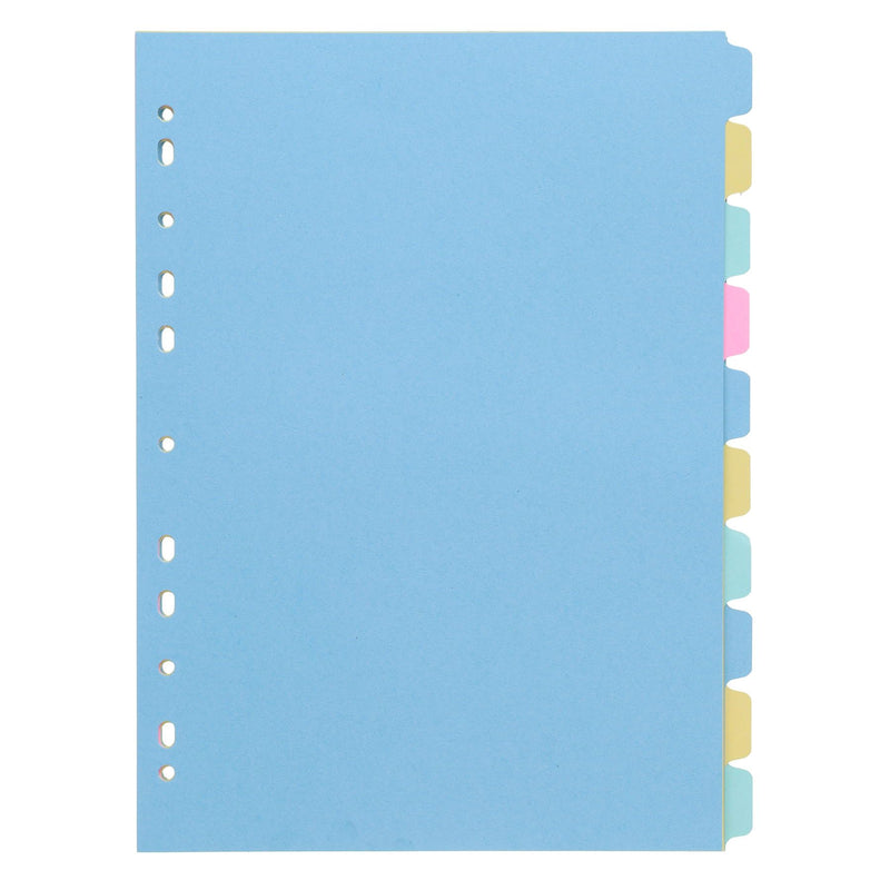 Premier Office Subject Dividers - 150 gsm - 10 Tabs-Page Dividers & Indexes-Premier Office|Stationery Superstore UK