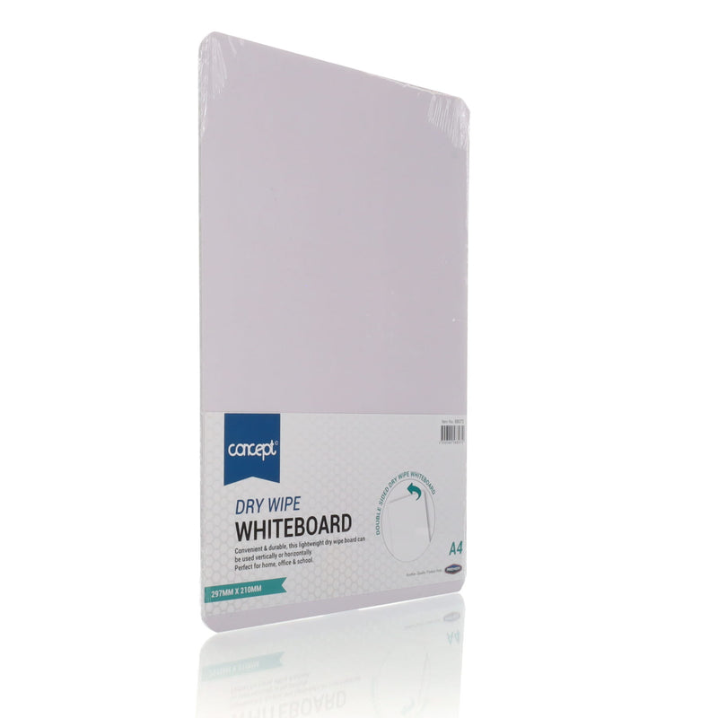 Concept A4 Coloured Dry Wipe Board - White-Whiteboards-Concept|Stationery Superstore UK
