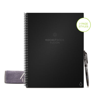 BIC A4 Rocketbook Fusion Letter - Black - 42 Pages-A4 Notebooks-BIC|Stationery Superstore UK