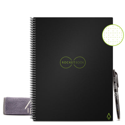 BIC A4 Rocketbook Core Letter Dotted - Black - 32 Pages-A4 Notebooks-BIC|Stationery Superstore UK