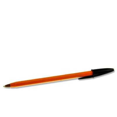 bic-orange-original-fine-ballpoint-pens-black-box-of-20|Stationerysuperstore.uk
