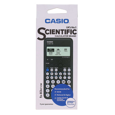 Casio Fx-83Gtcw Scientific Calculator - Black-Calculators-Casio|Stationery Superstore UK
