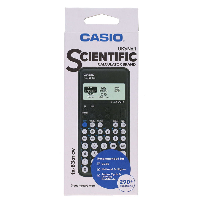 casio-fx-83gtcw-scientific-calculator-black|Stationery Superstore UK