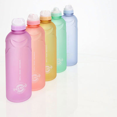 Premto Multipack | Pastel 750ml Stealth Soft Touch Bottle - Pack of 5-Water Bottles-Premto|Stationery Superstore UK