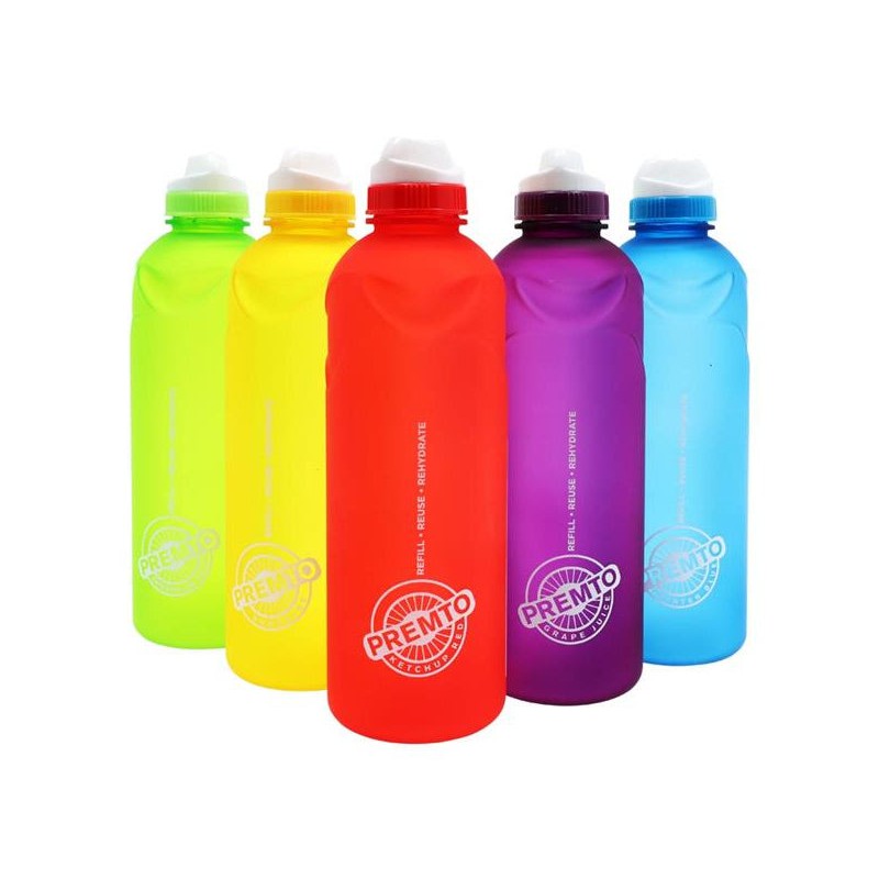 Premto Multipack | 750ml Stealth Soft Touch Bottle - Pack of 5-Water Bottles-Premto|Stationery Superstore UK