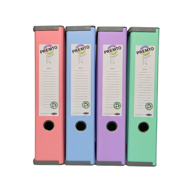 Premto Multipack | Pastel Heavy Duty Box Files - Pack of 4-File Boxes-Premto|Stationery Superstore UK