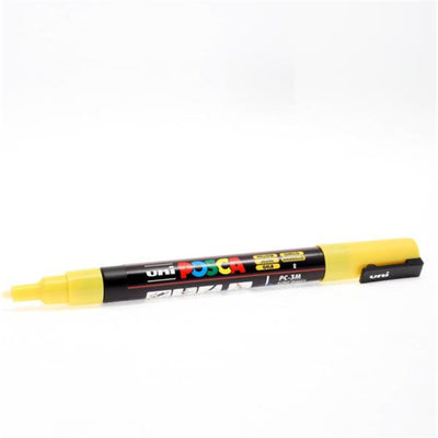 Uni Posca PC-3M Fine Line Bullet Tip Permanent Marker - Yellow-Markers-Uni|Stationery Superstore UK