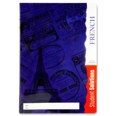 Student Solutions A4 Durable Cover Subject Notebook - 120 Pages - French-Subject & Project Books-Student Solutions|Stationery Superstore UK
