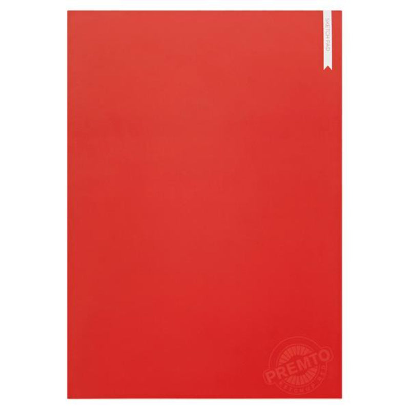 Premto A4 Sketch Pad 30 Sheets - Ketchup Red