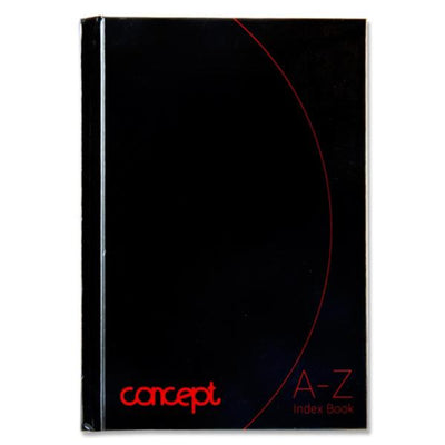 Concept A6 A-Z Index Book - 192 Pages-A6 Notebooks-Concept|Stationery Superstore UK