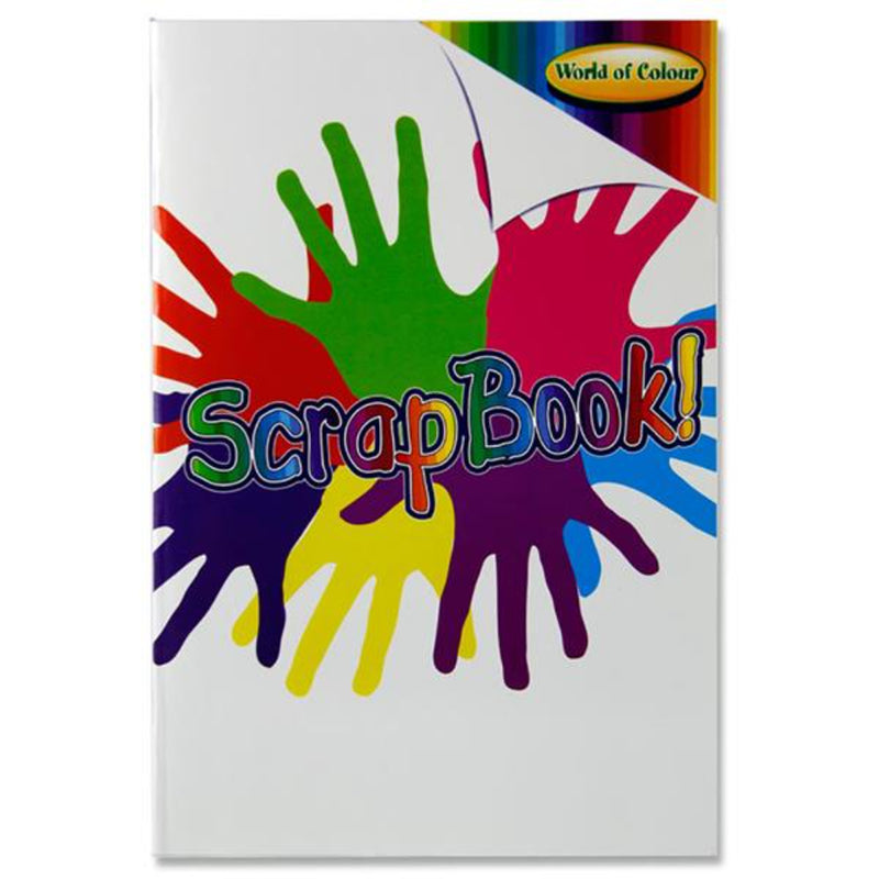 World of Colour A4 Scrapbook - Coloured Pages - 60 Pages