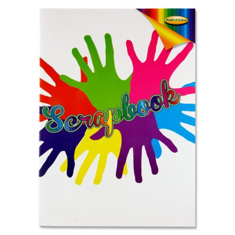 World of Colour A3 Scrapbook - Coloured Pages - 60 Pages-Scrapbooks-World of Colour|Stationery Superstore UK