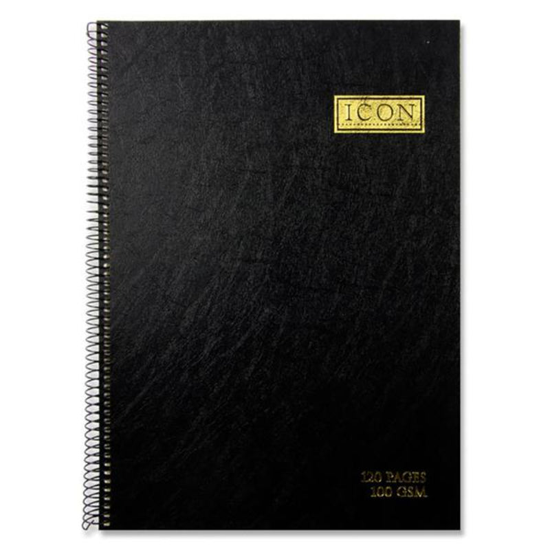Icon A4 Spiral Hardcover Sketchbook - 100gsm - 120 Pages-Sketchbooks-Icon|Stationery Superstore UK