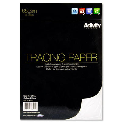 Premier Activity A3 Tracing Paper Pad - 65gsm - 30 Sheets-Drawing & Painting Paper-Premier|Stationery Superstore UK
