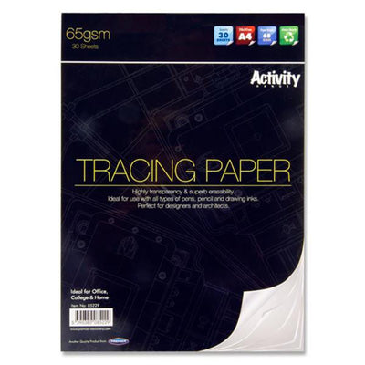 Premier Activity A4 Tracing Paper Pad - 65gsm - 30 Sheets-Drawing & Painting Paper-Premier|Stationery Superstore UK