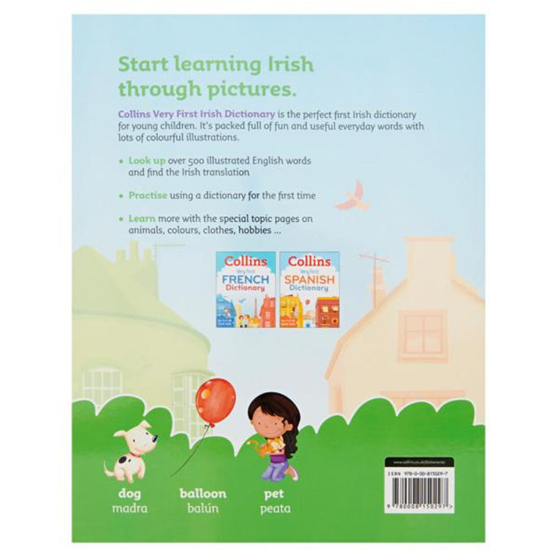 Collins Very First Irish Dictionary-Dictionaries-Collins|Stationery Superstore UK