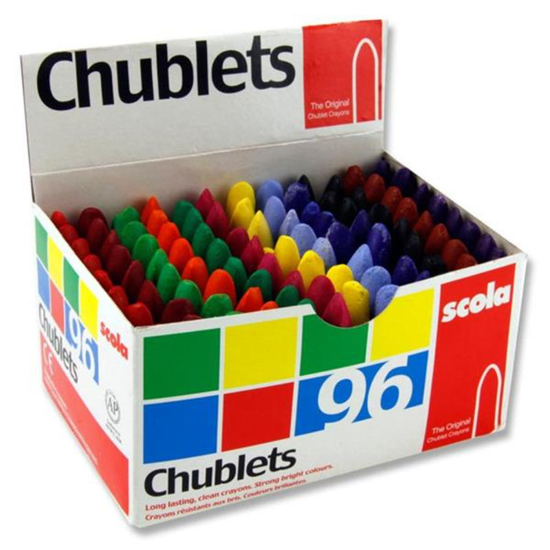 Scola Chublets - Pack of 96-Crayons-Scola|Stationery Superstore UK