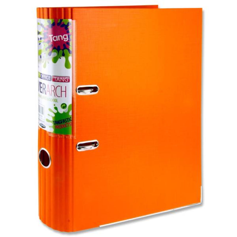 Premier Office A4 Curved Spine Lever Arch File - Orange-Lever Arch Files-Premier Office|Stationery Superstore UK