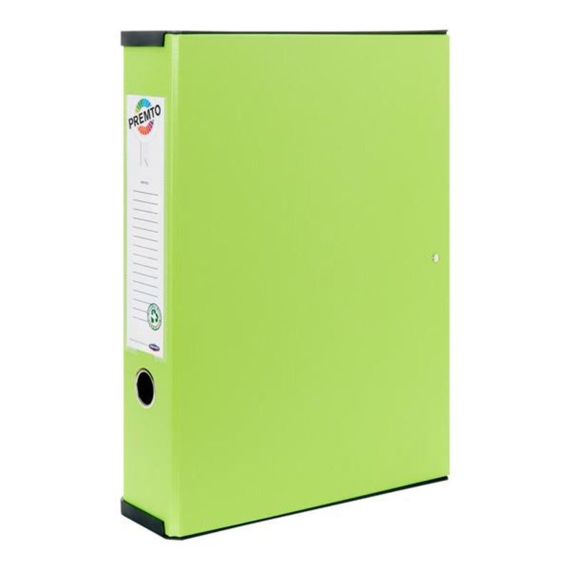Premto Heavy Duty Box File - Caterpillar Green-File Boxes-Premto|Stationery Superstore UK