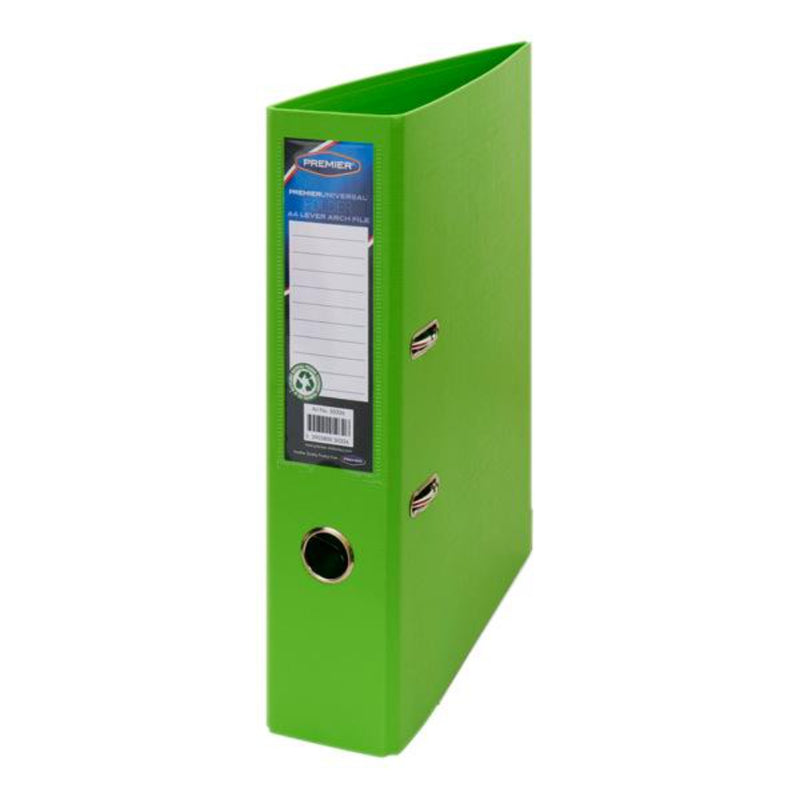 Premier Universal A4 Lever Arch File - Green-Lever Arch Files-Premier Universal|Stationery Superstore UK