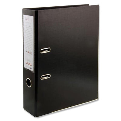 Concept Foolscap Lever Arch File - Black-Lever Arch Files-Concept|Stationery Superstore UK