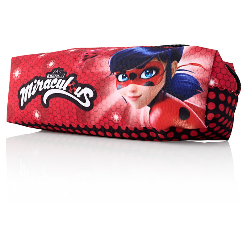 Miraculous Rectangular Fabric Pencil Case - Ladybug-Pencil Cases-Miraculous|Stationery Superstore UK