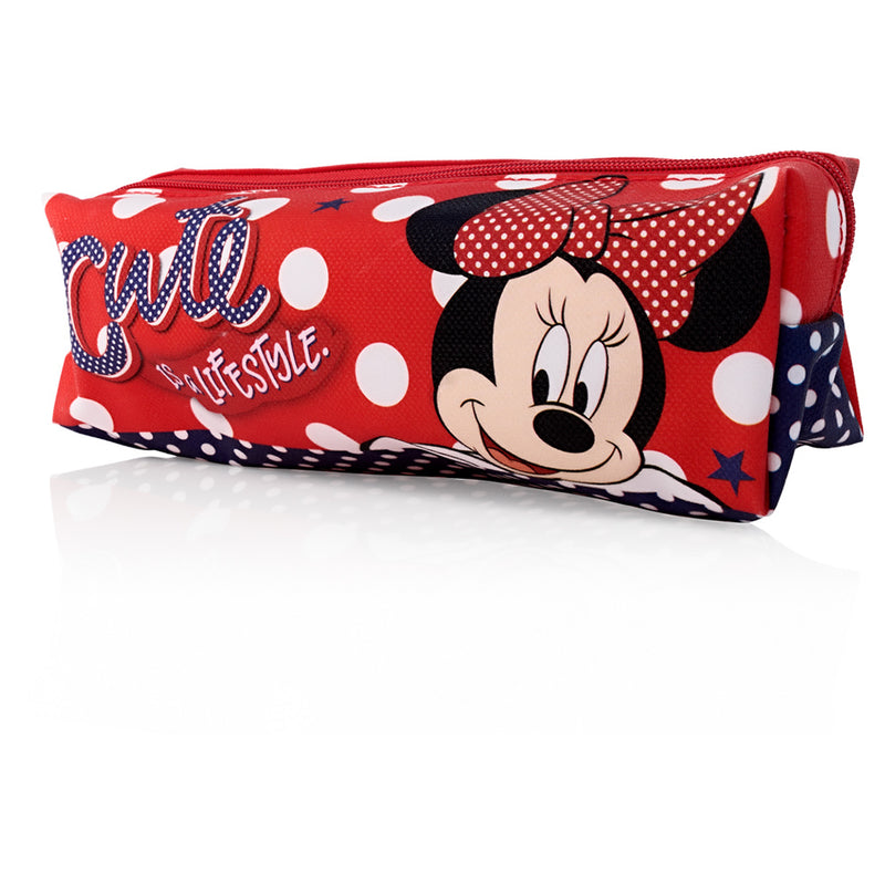 Disney Minnie Mouse Rectangular Glitter Pencil Case