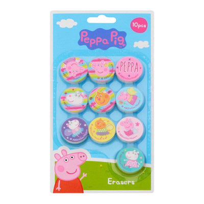 Peppa Pig Erasers - Pack of 10-Erasers-Peppa Pig|Stationery Superstore UK