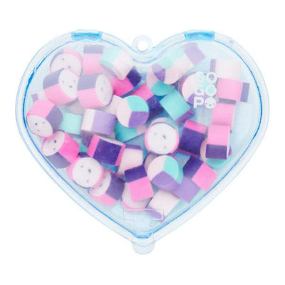 GOGOPO Mini Erasers in Heart Case - Blue Heart-Erasers-GOGOPO|Stationery Superstore UK