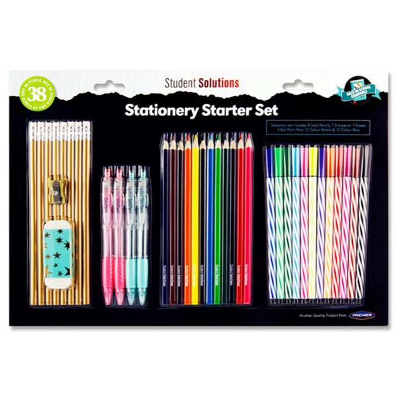 Student Solutions Bumper Stationery Starter Set - 38 Pieces