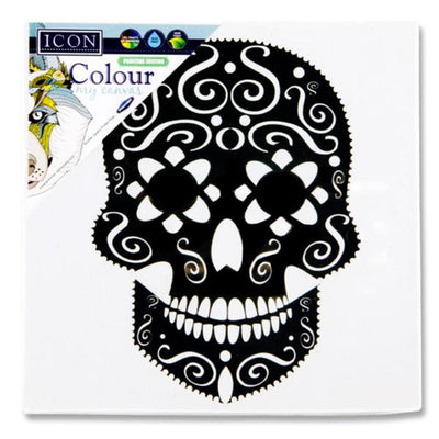 Icon Colour My Canvas 100X100mm - Day of the Dead-Colour-in Canvas-Icon|Stationery Superstore UK