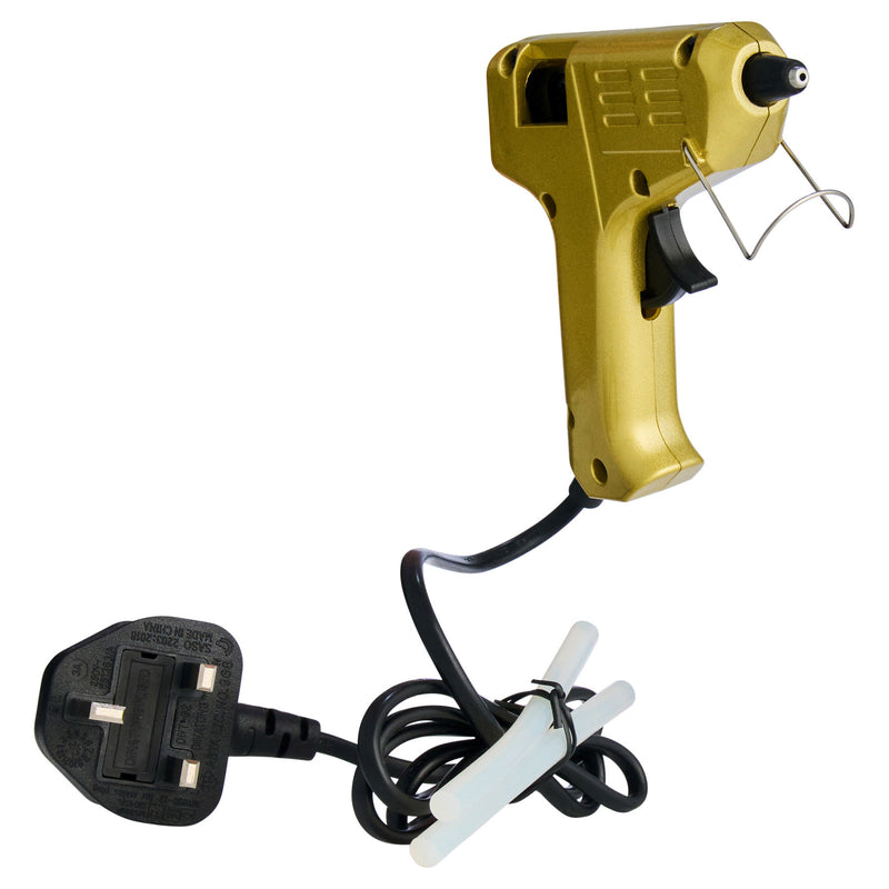 Icon Hot Melt Mini Glue Gun - Golden-Glue Guns & Refills-Icon|Stationery Superstore UK