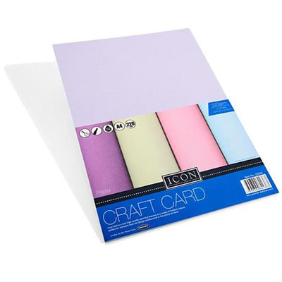 Icon A4 Craft Card - 220gsm - Pastel - Pack of 10-Craft Paper & Card-Icon|Stationery Superstore UK