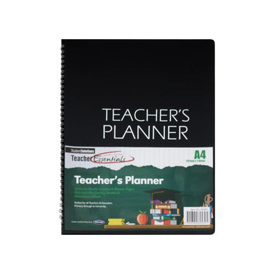 Student Solutions A4 Teacher's Planner - Black-Planners-Student Solutions|Stationery Superstore UK