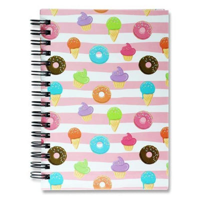 I Love Stationery A6 Wiro Notebook - 160 Pages - Donuts-A6 Notebooks-I Love Stationery|Stationery Superstore UK