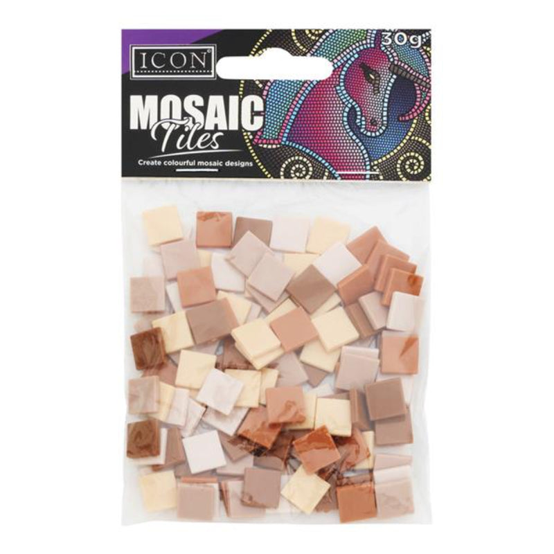 Icon Mosaic Tiles - Brown-Mosaic Kits-Icon|Stationery Superstore UK