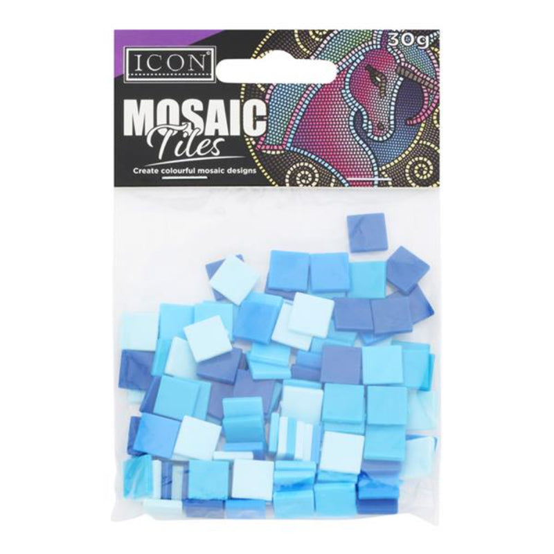 Icon Mosaic Tiles - Blue