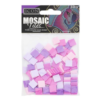 Icon Mosaic Tiles - Purple-Mosaic Kits-Icon|Stationery Superstore UK