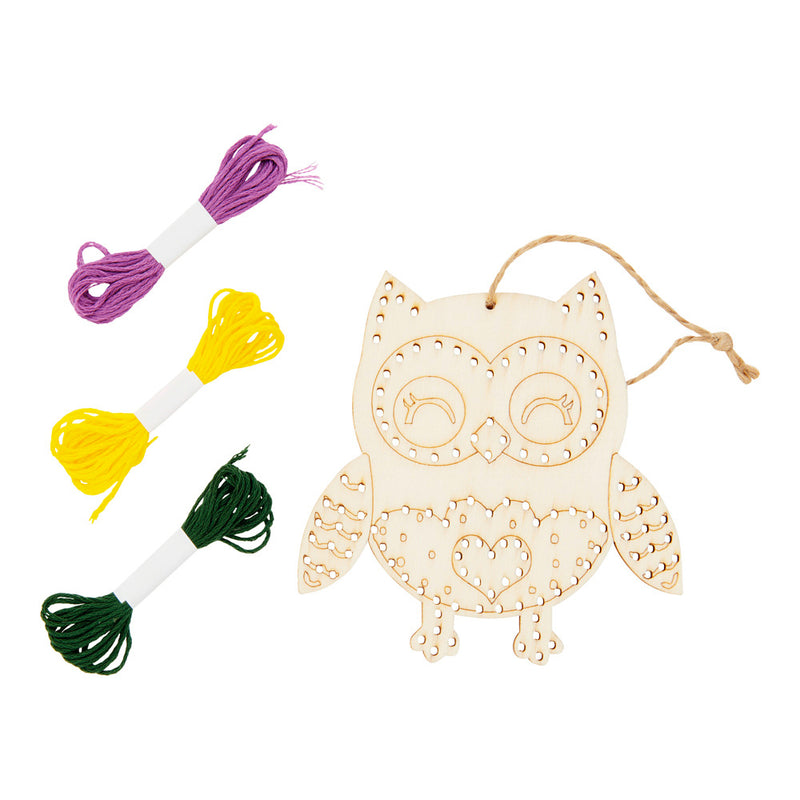 Crafty Bitz Wooden Threading Kit - Owl