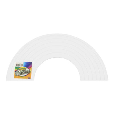 World of Colour Colour In Canvas - 100x100mm - Rainbow Shape-Colour-in Canvas-World of Colour|Stationery Superstore UK