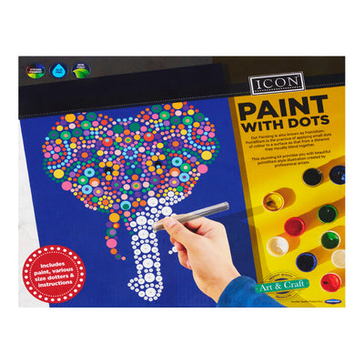 icon-paint-with-dots-elephant|Stationerysuperstore.uk