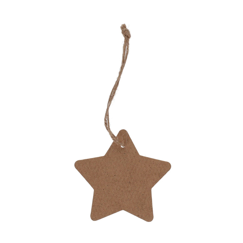 Icon Wooden Festive Decor - Star - Pack of 5-Crafting Materials-Icon|Stationery Superstore UK
