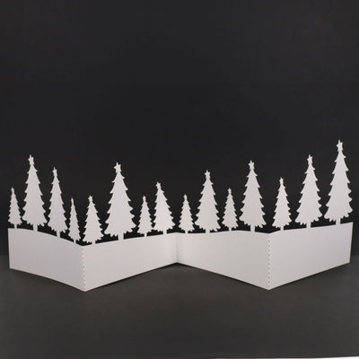 icon-craft-laser-cut-festive-card-forest-scene|Stationery Superstore UK