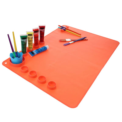 World of Colour Washable Silicone Craft Mat - Coral