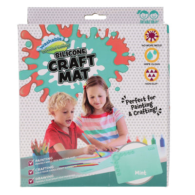 World of Colour Washable Silicone Craft Mat - Mint-Palettes & Knives-World of Colour|Stationery Superstore UK