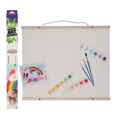world-of-colour-canvas-art-scroll-unicorn|Stationery Superstore UK