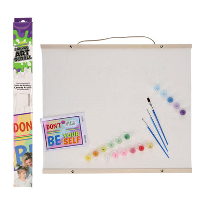World of Colour Canvas Art Scroll - Be Yourself-Colour-in Canvas-World of Colour|Stationery Superstore UK